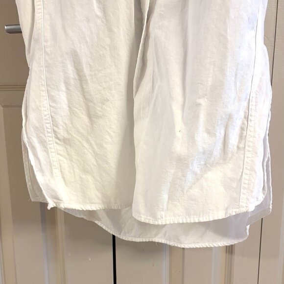 Oversized White Button-Down Shirt Dress S - Picture 10 of 12